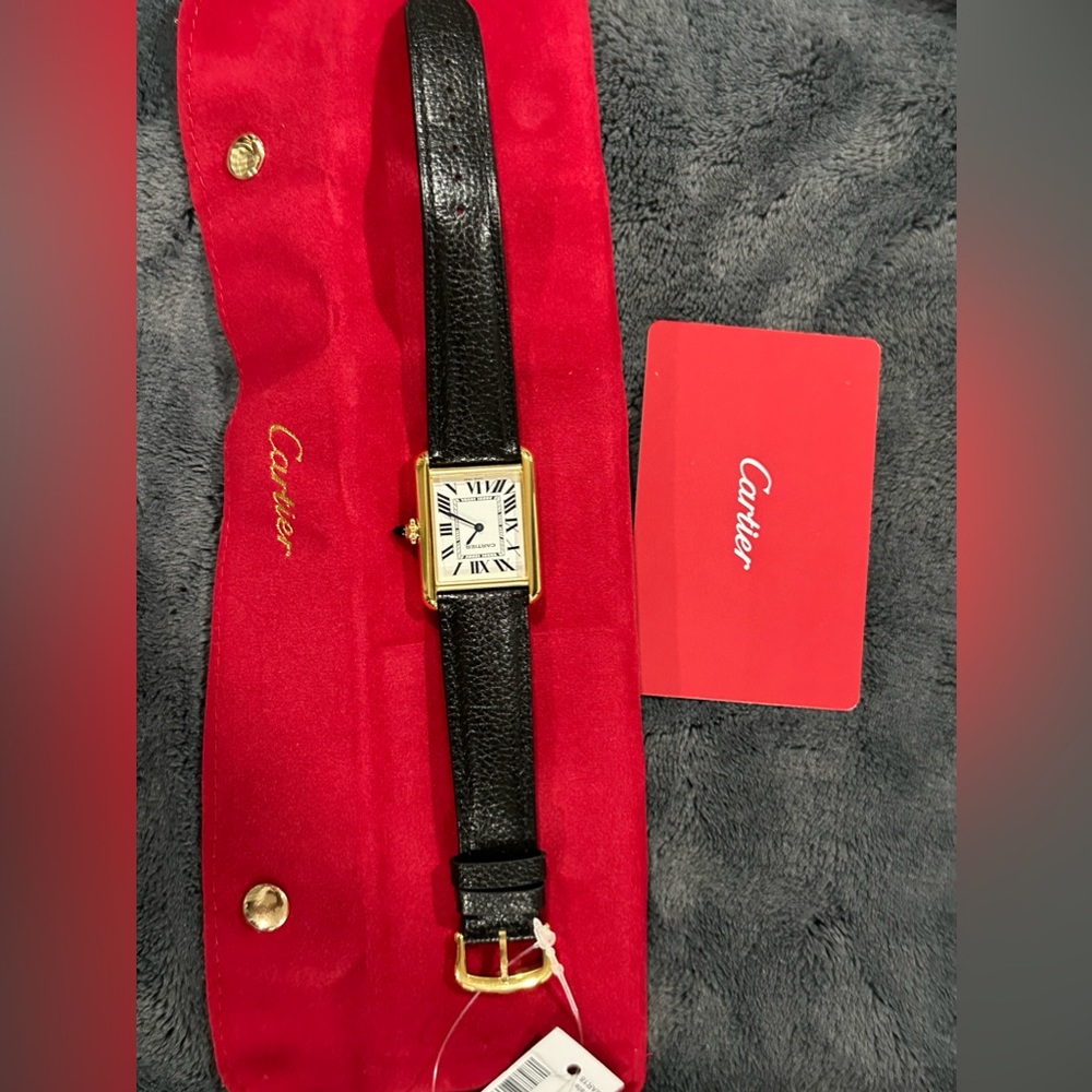 Cartier tank medium size swiss